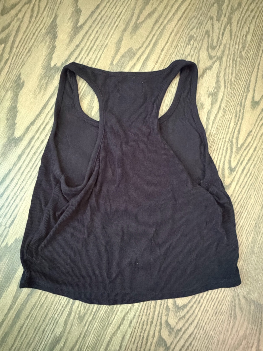 Madewell Black Ribbed Racerback Tank - Picture 3 of 3